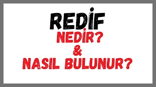 Redi̇f Nedi̇r? Nasil Bulunur?