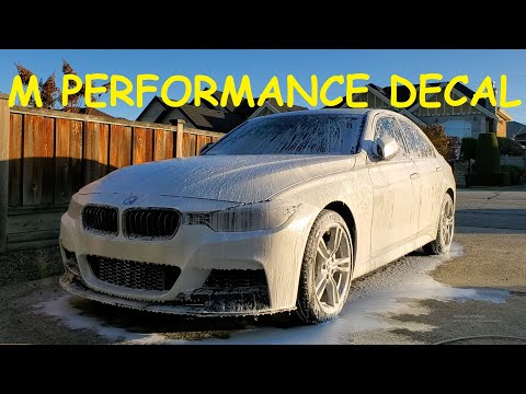 BMW M Performance Sticker Installation Instructions Guide 