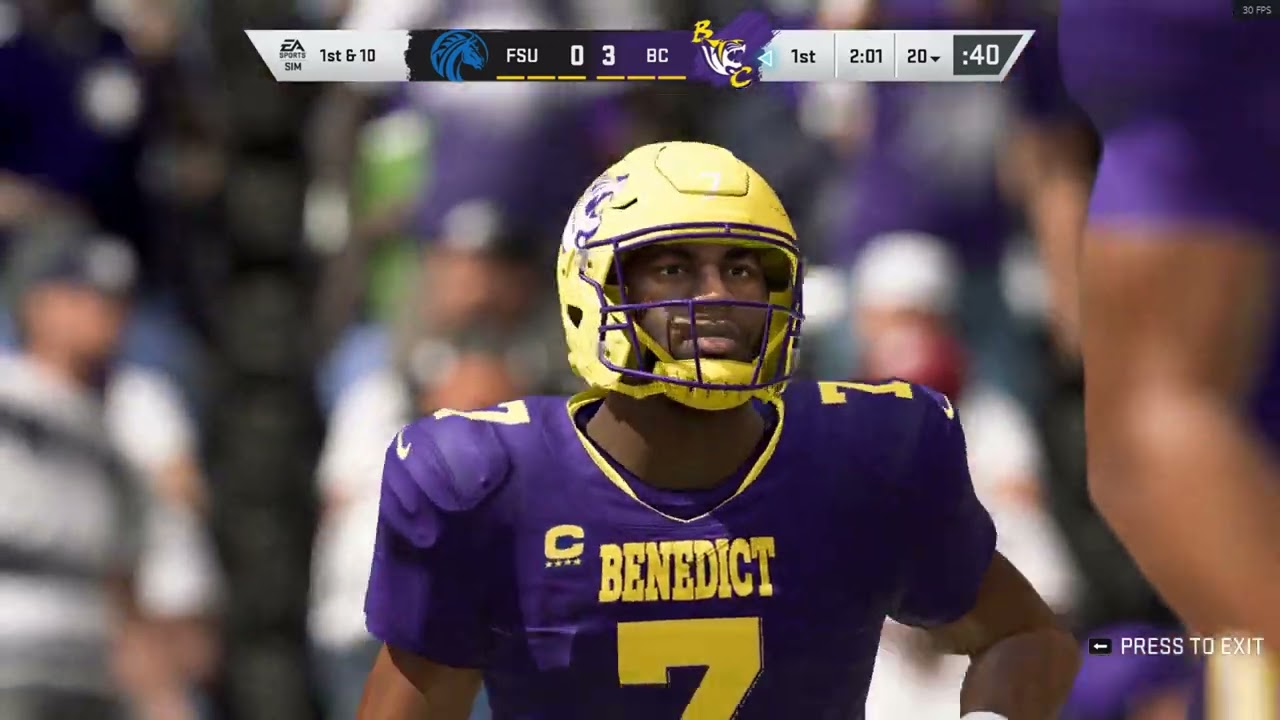 Benedict College Tigers vs Fayetteville State Broncos HBCU Football  Madden 20 PC Mod