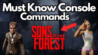 Sons of the Forest: Best Console Commands Guide 2024 (No Mods Needed!)