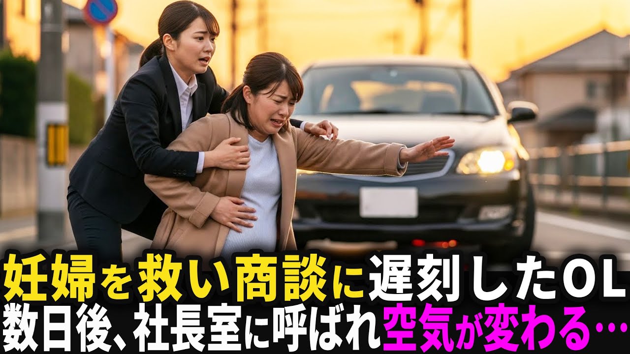 車にひかれる寸前の妊婦を助けて商談に遅刻したOL。後日、社長室に呼ばれた瞬間“予想外の展開”が…