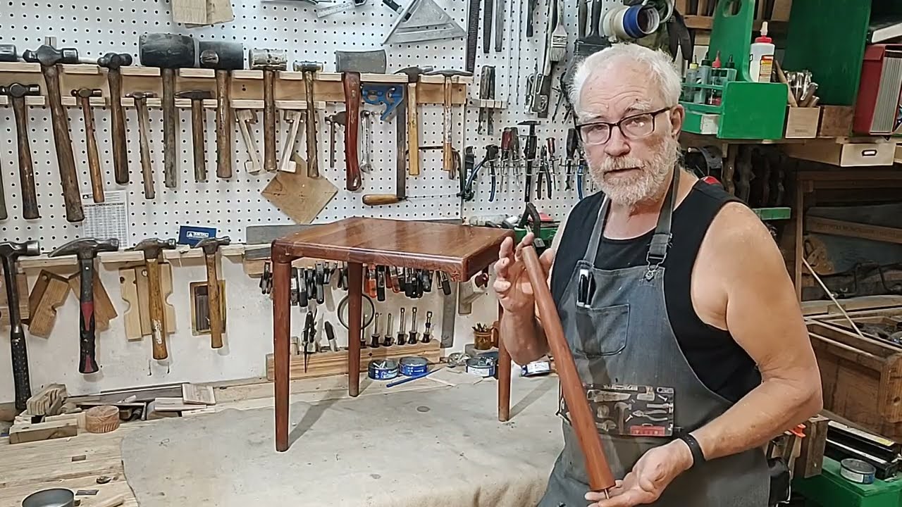 Danish Modern Table Leg Repair in the Secret Underground Laboratory Recovery and Salvage