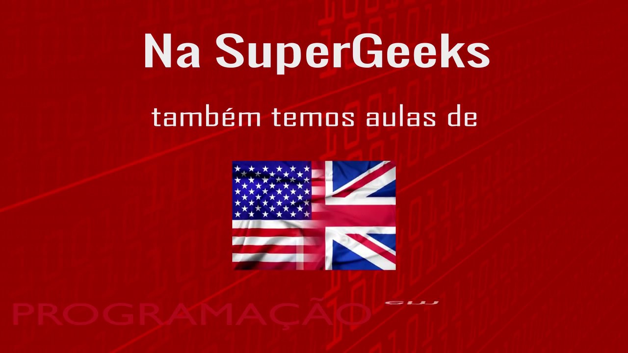Programação em Inglês você aprende na SuperGeeks