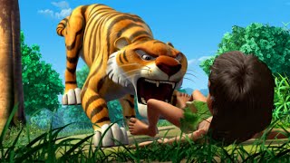 Jungle Book 2 Cartoon for kids English Story | Lucky Cham Mega Episode | Mowgli Adventure