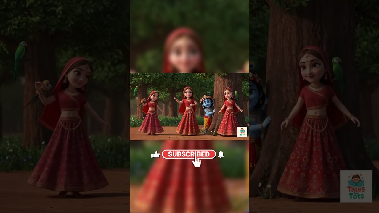 Achyutam Keshavam | अच्युतम केशवम |  Little Krishna’s Melody | Kids Bhajan with Cartoon Krishna 🎵