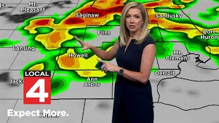 Storms bring risk of tornadoes, flooding, damaging wind, hail to Metro Detroit: Here's the timeline