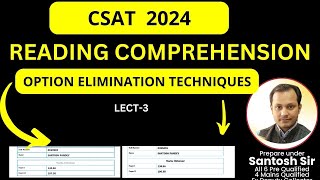 ELIMINATION TRICKS FOR CSAT Reading comprehension