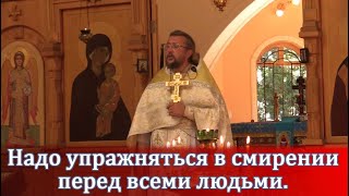 Надо упражняться в смирении перед всеми людьми. Священник Игорь Сильченков