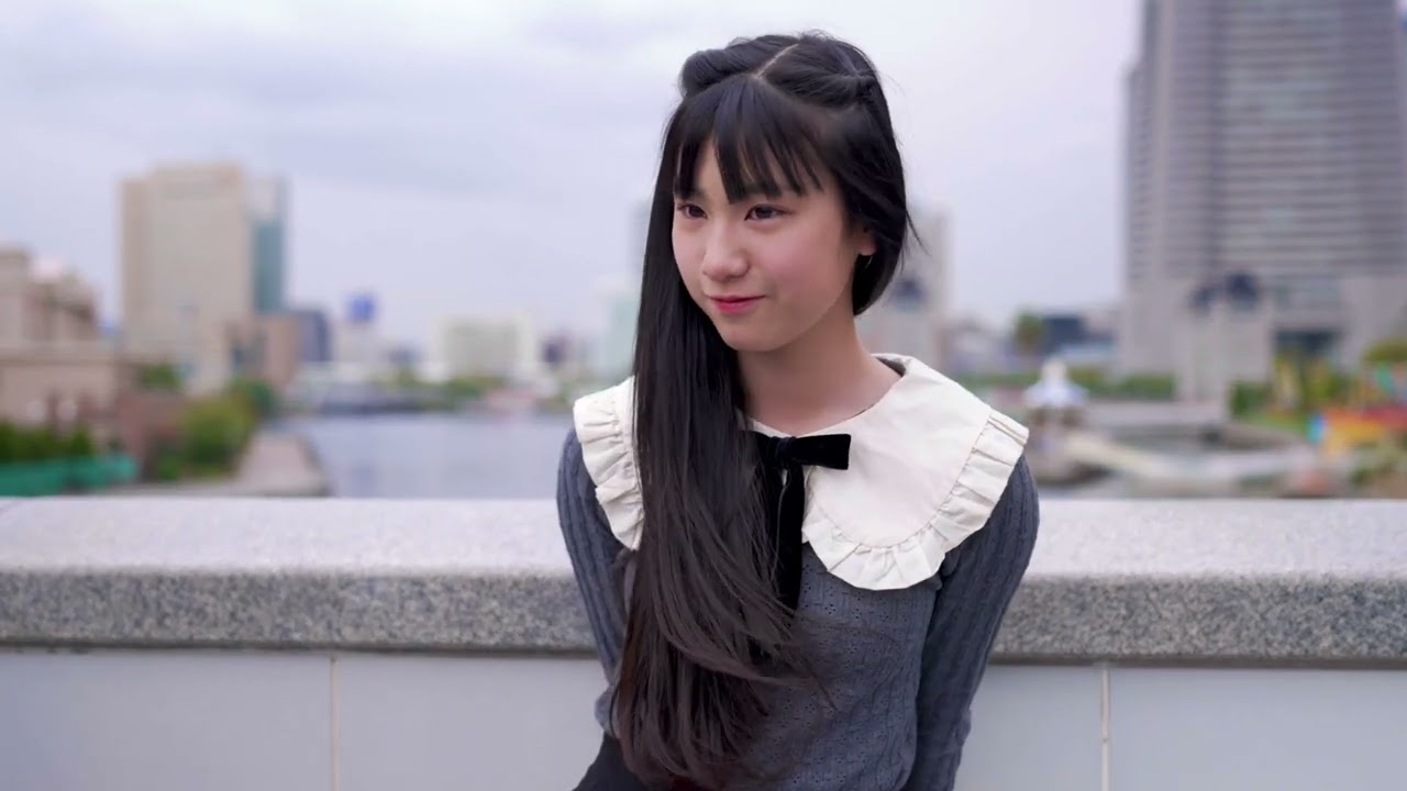 横浜みなとみらい、ストリートでモデル撮影テイク2の様子です。モデルはMIO     It is a state of model shooting take2 ,  Model is MIO