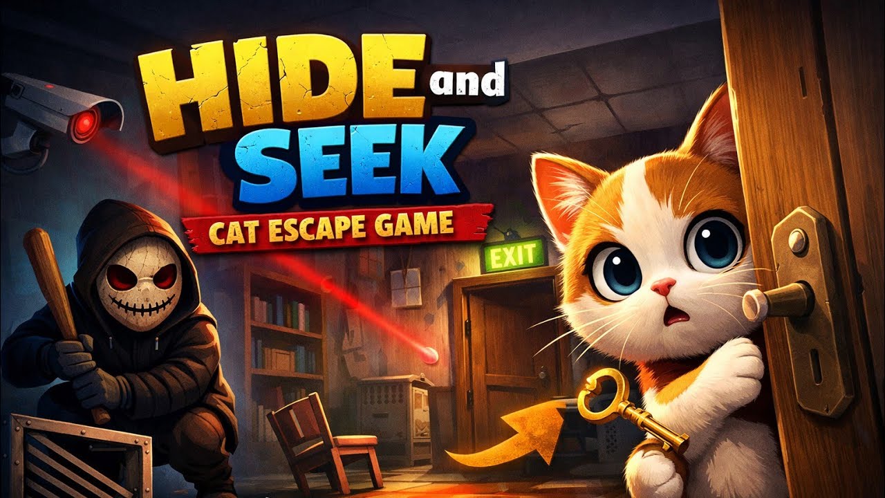 🐱 Hide & Seek Cat Escape Live 😱 | Funny Cat Game | Nonstop Fun 🔴 | 
