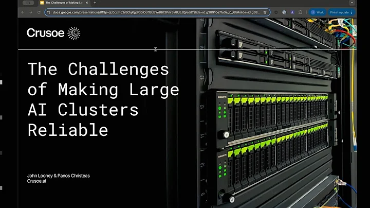 SREcon25 Europe/Middle East/Africa - Challenges of Making Large AI Clusters Reliable
