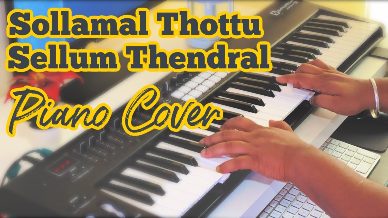 Sollamal Thottu Sellum Thendral Piano Cover  Dheena  Yuvan Shankar Raja  Ajith Kumar  Adithyha