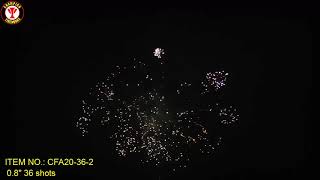 CFA20-36-2 0.8'' 36 shots multishots 500g- fireworks cake