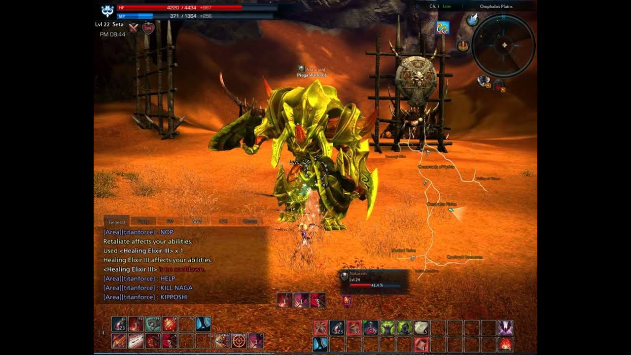 Tera Online / Archer Vs Nakarash(Naga Warlord)