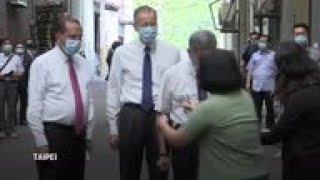 HHS Secretary Azar visits mask factory in Taiwan