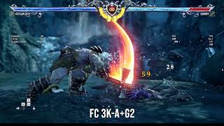 SoulCalibur6 S2 Astaroth combo part2.