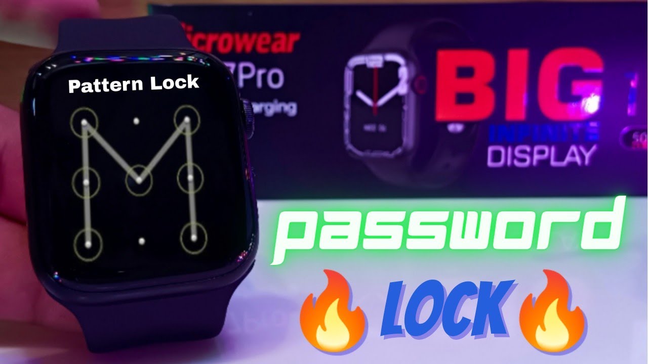 How to add password in w26 plus smart watch//password in w26 smartwatch/way to put password in watch