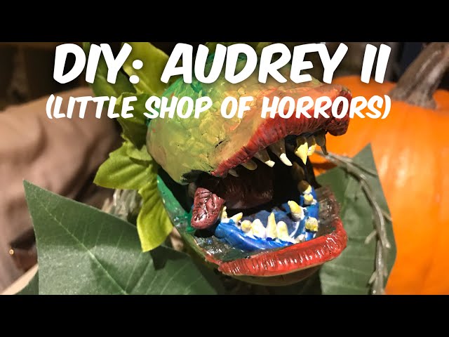 I made an Audrey2 from Little shop of Horrors using styrofoam eggs