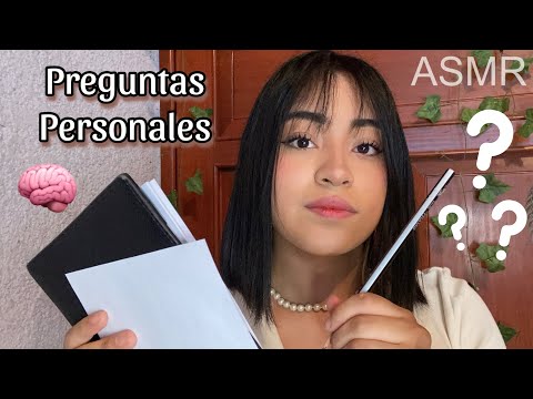 ASMR entrevista psicológica 🤔🧠