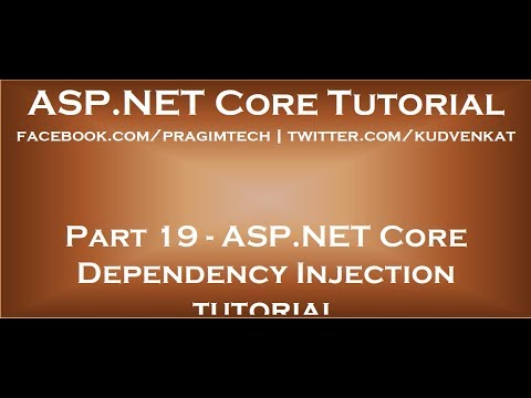 ASP NET Core dependency injection tutorial