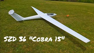 SZD 36 "Cobra 15" in 1:2,8 an der Winde