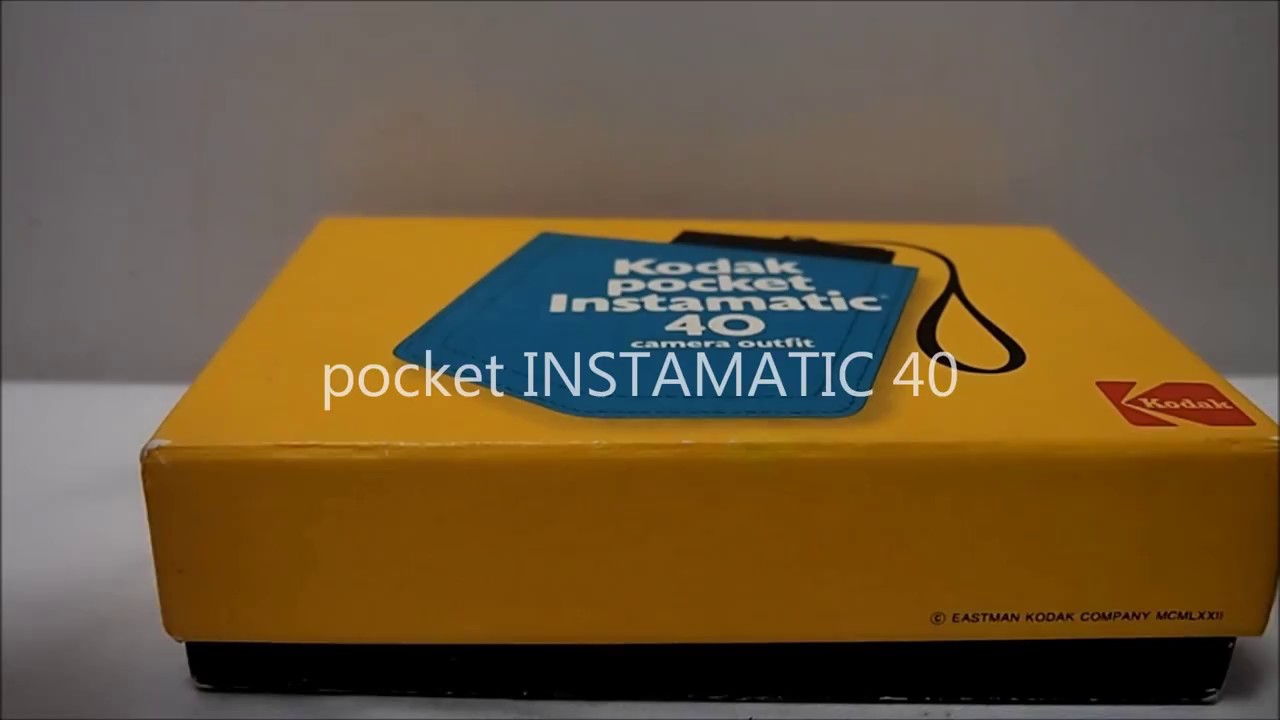 pocket INSTAMATIC 40カメラの操作