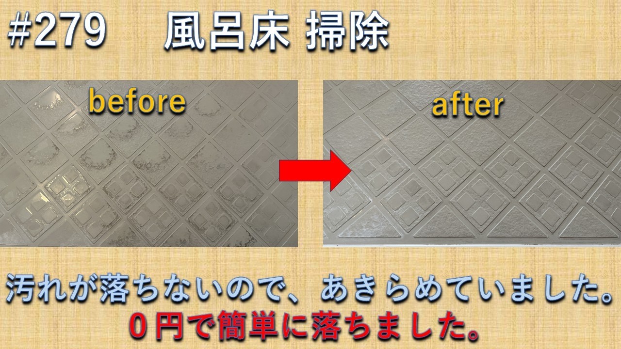 279 Bathroom Floor Cleaning: I removed stains that detergents and