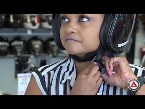 How to Fasten a Motorcycle Helmet - YouTube