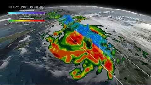 3D View Of Hurricane Matthew Over Haiti