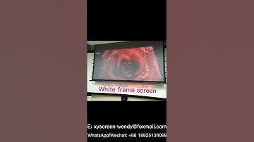 XY Screen ALR Black Projection Screen “VS” Normal White Screen