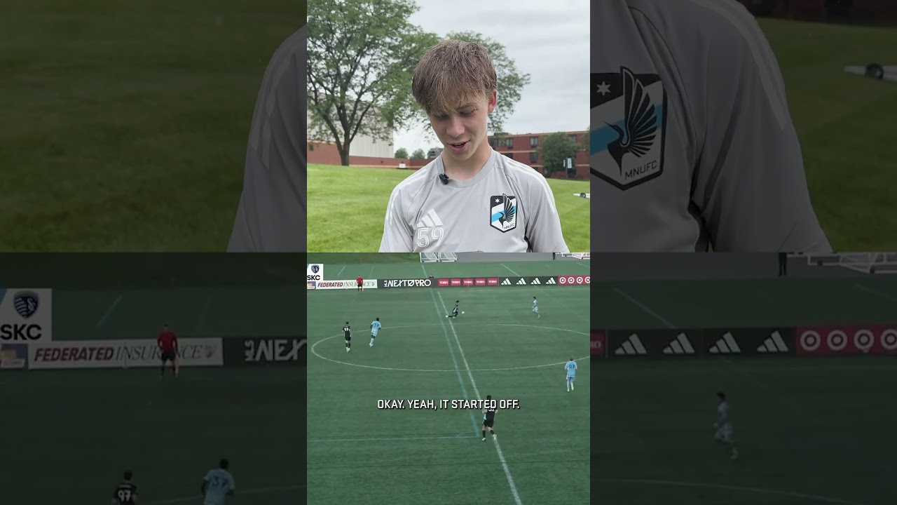 Not one, but TWO first professional goals last match #mnufc #mls #mlsnextpro #soccer #goal