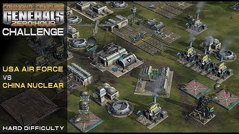 Command & Conquer: Zero Hour - Challenge - USA Air Force vs China Nuke [Hard] 1080p