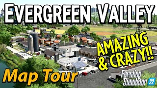 TRULY MIND BLOWING MAP WITH UNIQUE FEATURES! 🚜 EVERGREEN VALLEY MAP TOUR!! 🗺️ GRAINMAN TRAVELS ✈️