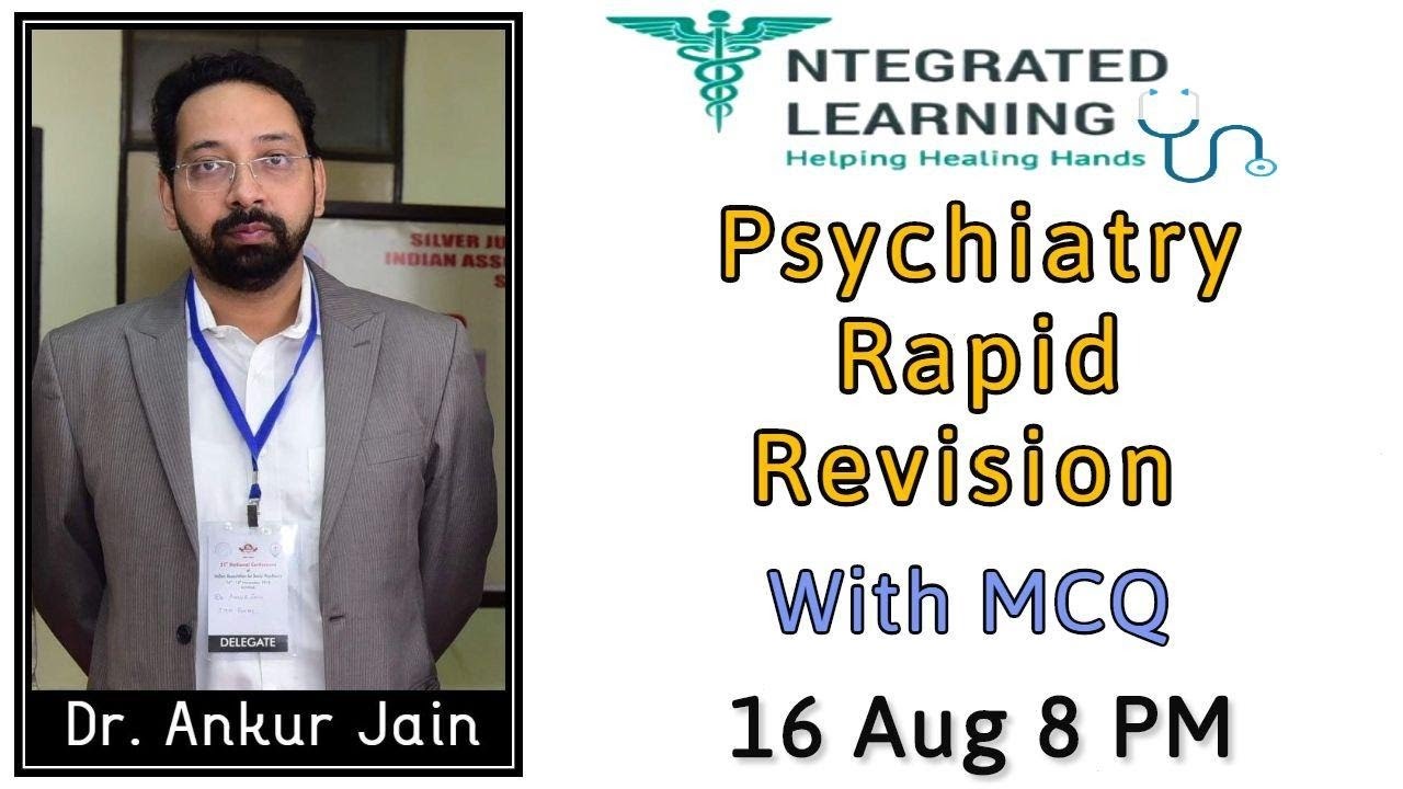 PSYCHIATRY RAPID REVISION BY DR ANKUR JAIN YouTube