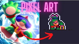 Time Lapse Pixel Art Buzz Brawl Stars