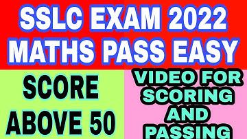 SSLC 2022 Karnataka Maths Passing Package SSLC 2022 Karnataka English Medium Maths Passing Package