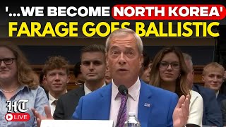 Nigel Farage Live | Farage slams UK free speech curbs | Keir Starmer | US Congress | UK News