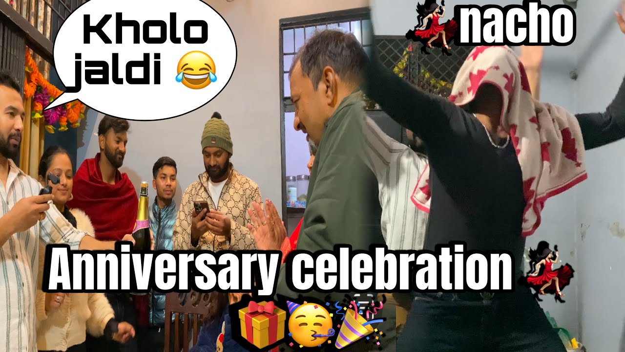Anniversary Me Sab Huye Nach Nach K Pagal💃🏻🎉/35 Anniversary Mom Dad🥰/Bahut Maja Aya❤️//