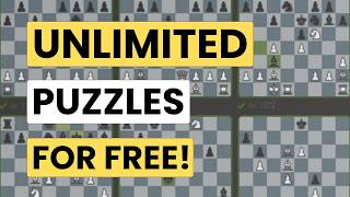 Unlimited Free Alternative to Chess.com Puzzles and Puzzle Rush