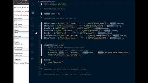 PHP Intro - Building Authentication System - 11 - Sessions Part 2