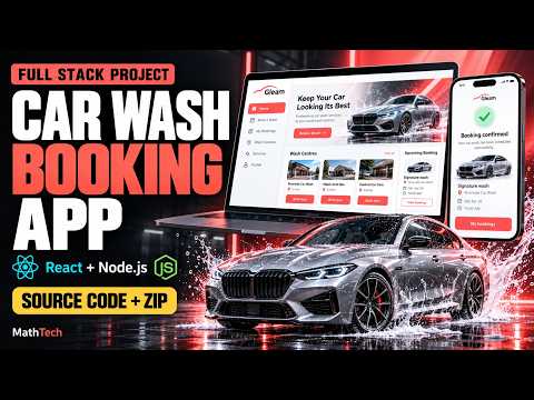 Car Wash Booking App | React + Node.js Full Stack Project with Source Code