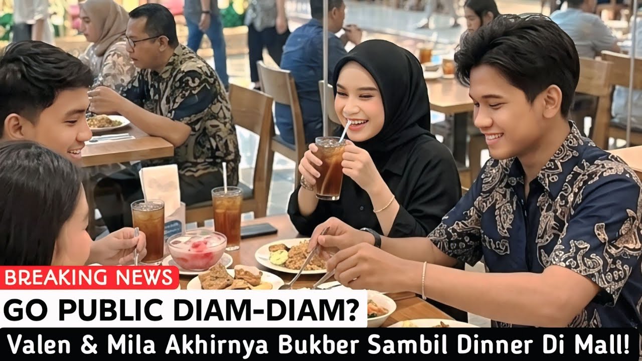 Tak Segan Pamer Kemesraan!! Valen & Mila Terciduk Dinner Romantis di Mall, Bikin Fans Jantungan!
