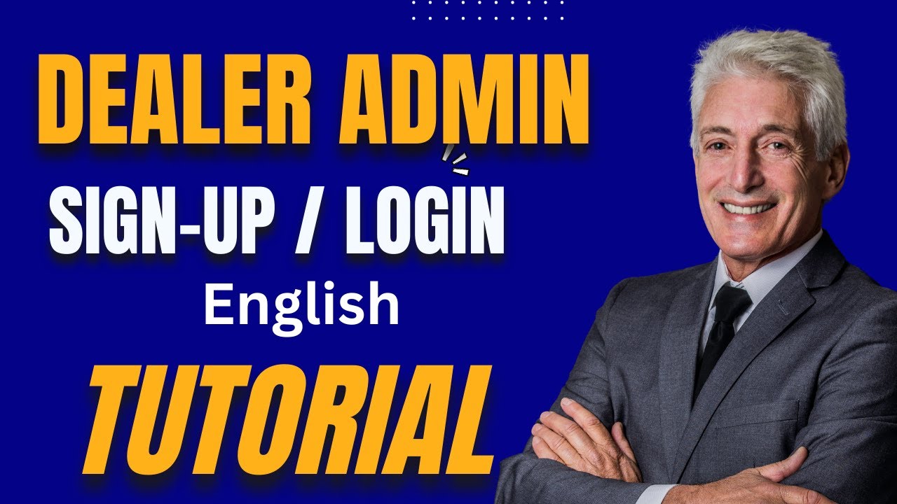 Dealer Admin Sign-Up English Tutorial Video  Biz Control  HR  CRM  Property Booking  | Builder App