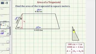 Ex: Find the Area of a Trapezoid Using Conversions and Special Right Triangles (Irrational)