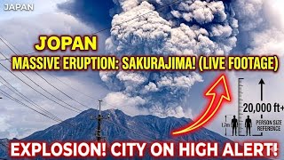 Huge Volcano Eruption In Japan, Sakurajima Ashfall, Kyushu, Indo-Pacific Ring of Fire, Sound