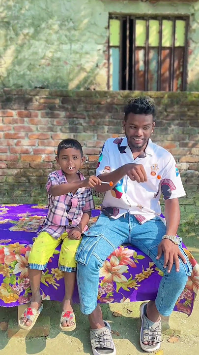 How Raju played with his brother's lollipop 🤣 #shorts #trending funny  #comedy