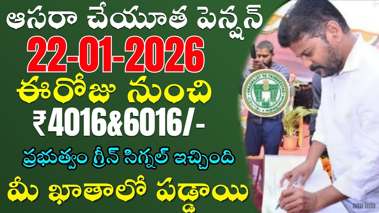 ఆసరా చేయుత పథకం 4000&6000 డబ్బులు విడుదల | TG Aasara Pension Cheyutha Latest News | CM Revanth Reddy