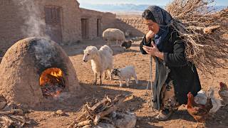 She Wakes Up at Dawn to Bake Bread | IRAN Nomad Village Life