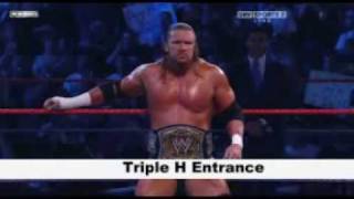 Triple H Entrance On Wwe Cyber Sunday 2008