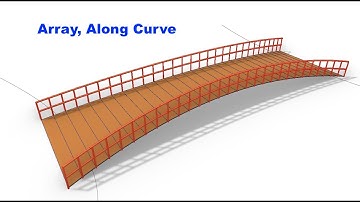 Array Along Curve (Rhino3D Modelling)